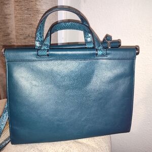 ALFANI  Dowel Satchel  Petrol Snake